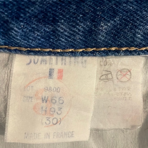 Vintage Something Made in France By Edwin Straight Tapered Leg Jeans Size XS - Picture 16 of 16